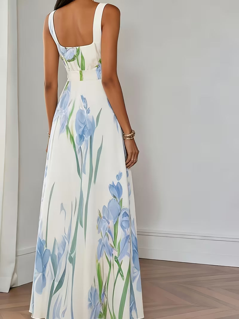 Light Floral Midi Dress