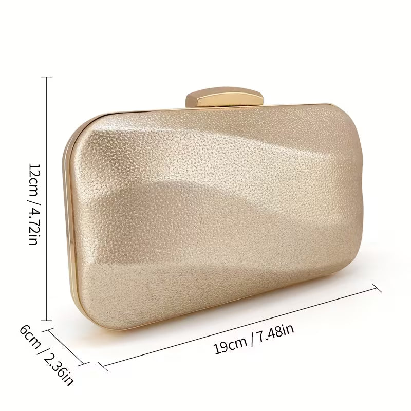 Luxury Synthetic Leather Evening Clutch Bag
