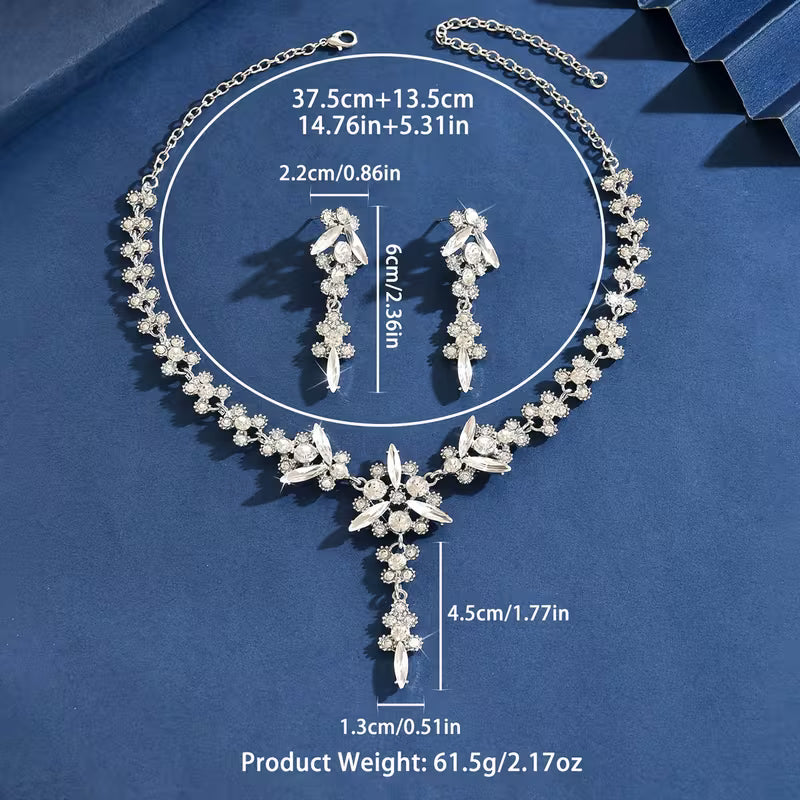 Exquisite Floral Crystal Set
