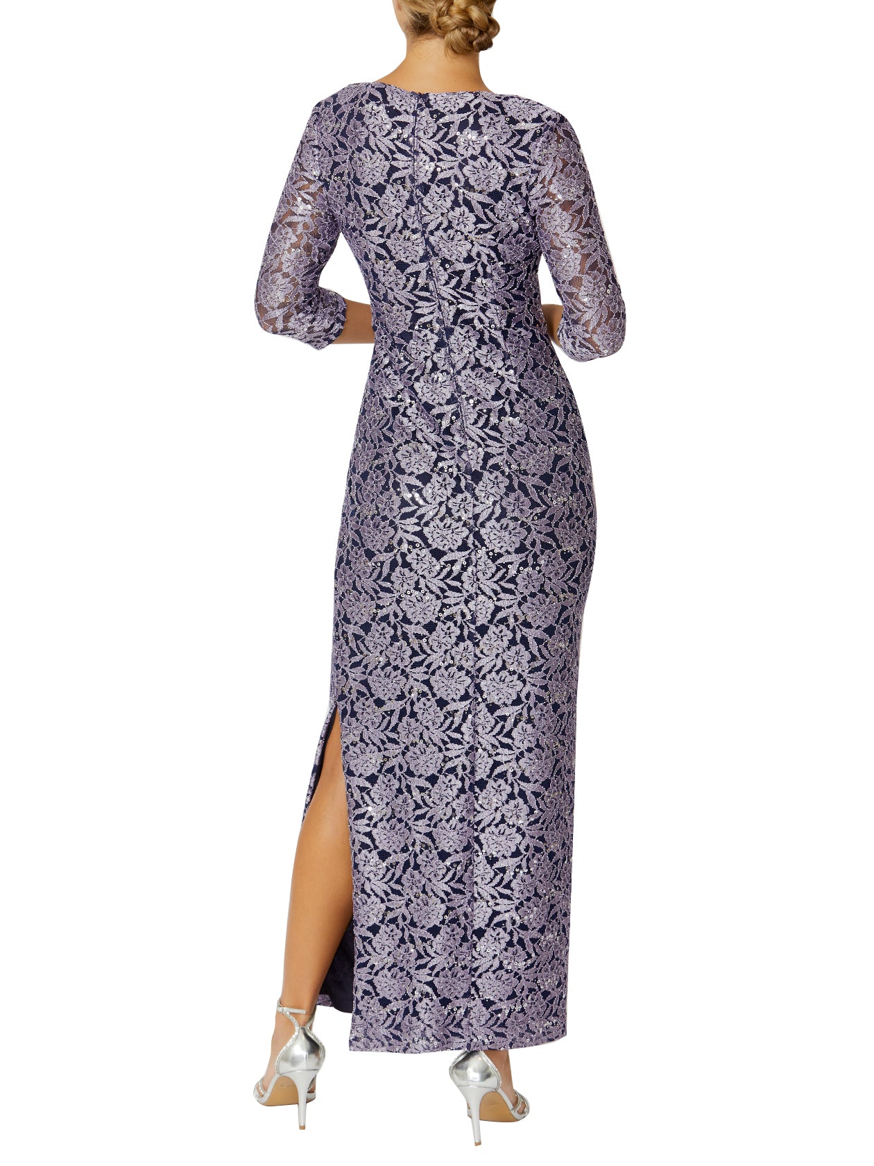 Stretch Lace & Sequin Gown