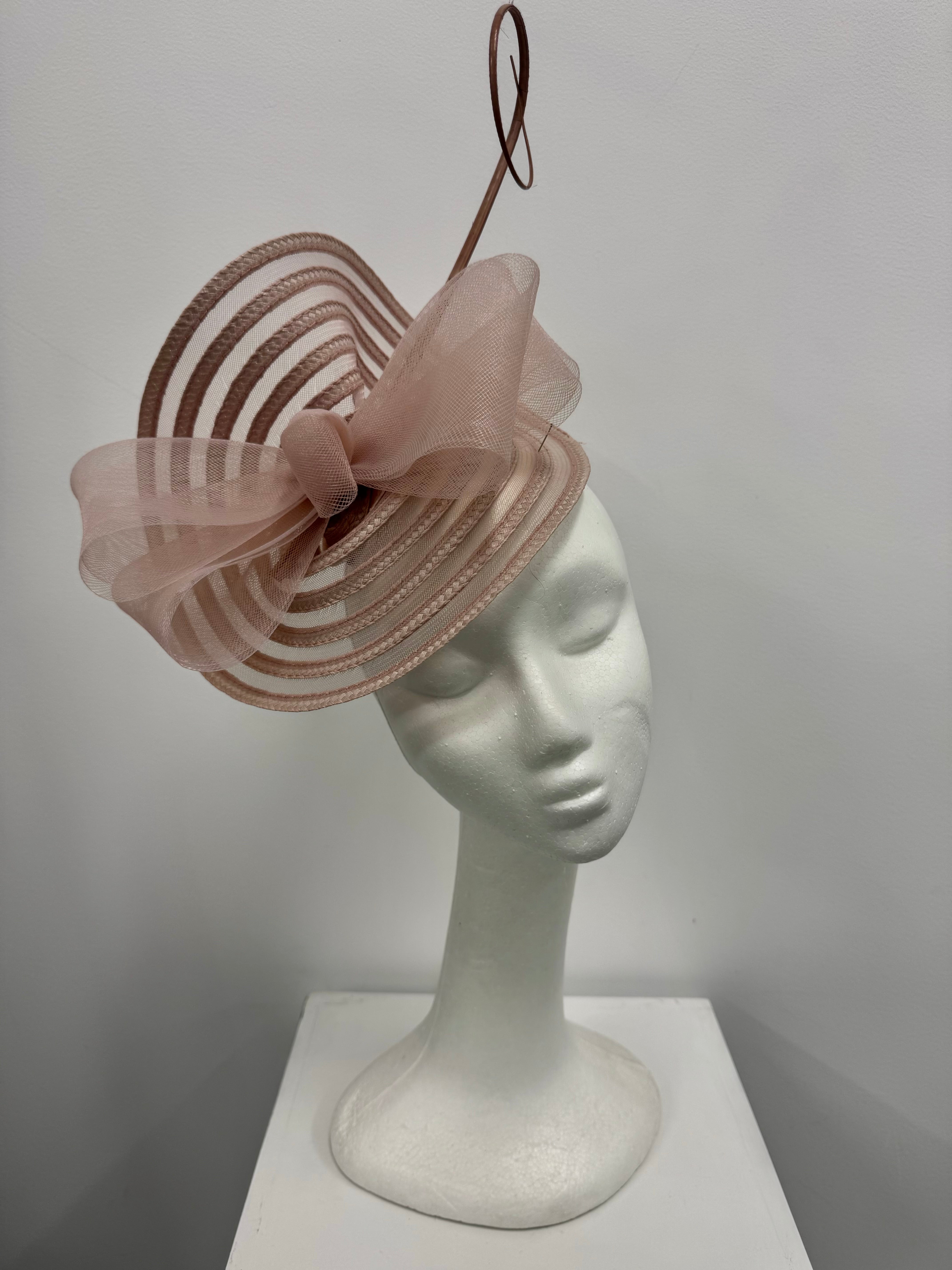 Blush Pink Statement Bow Fascinator