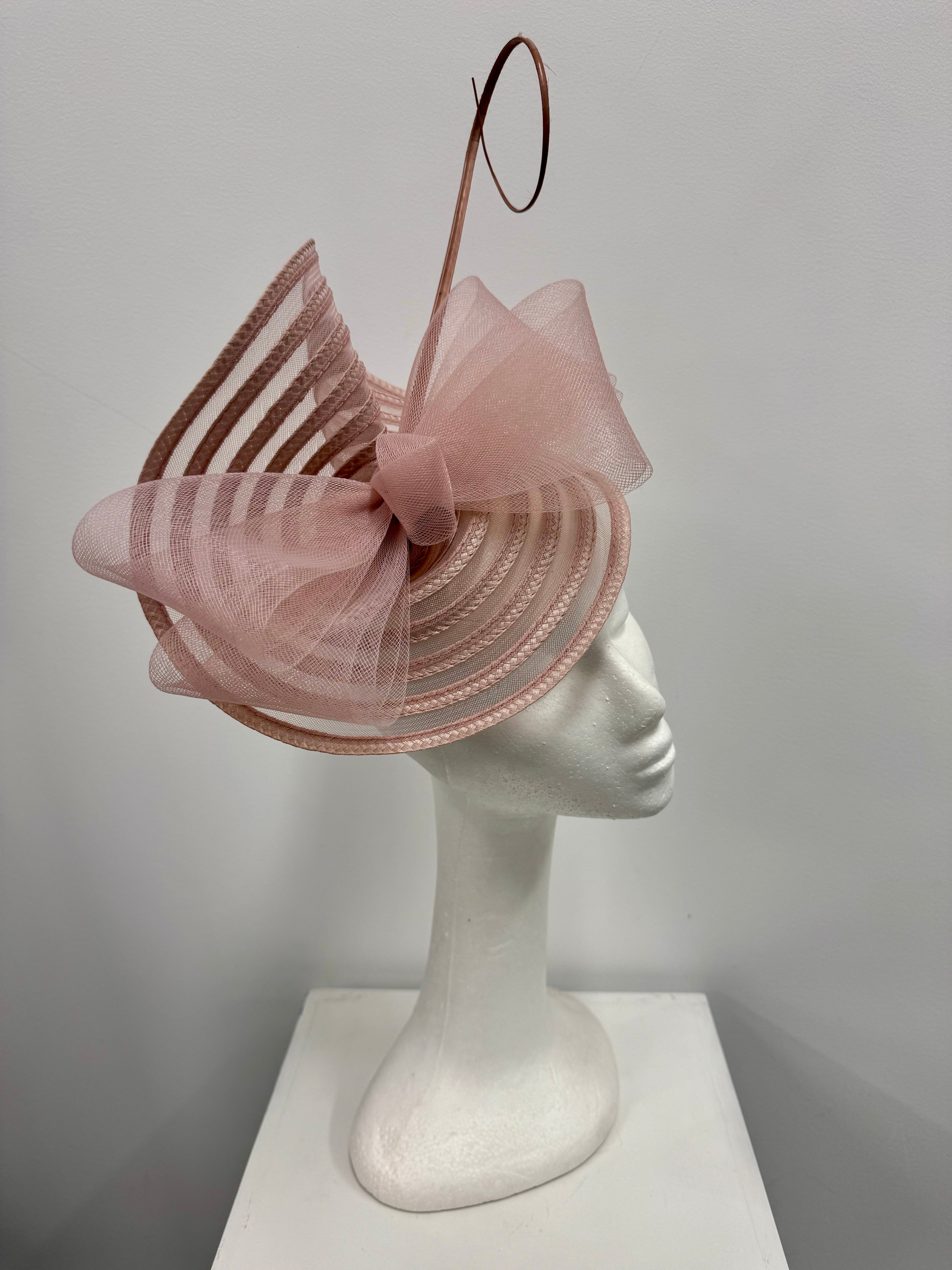 Blush Pink Statement Bow Fascinator