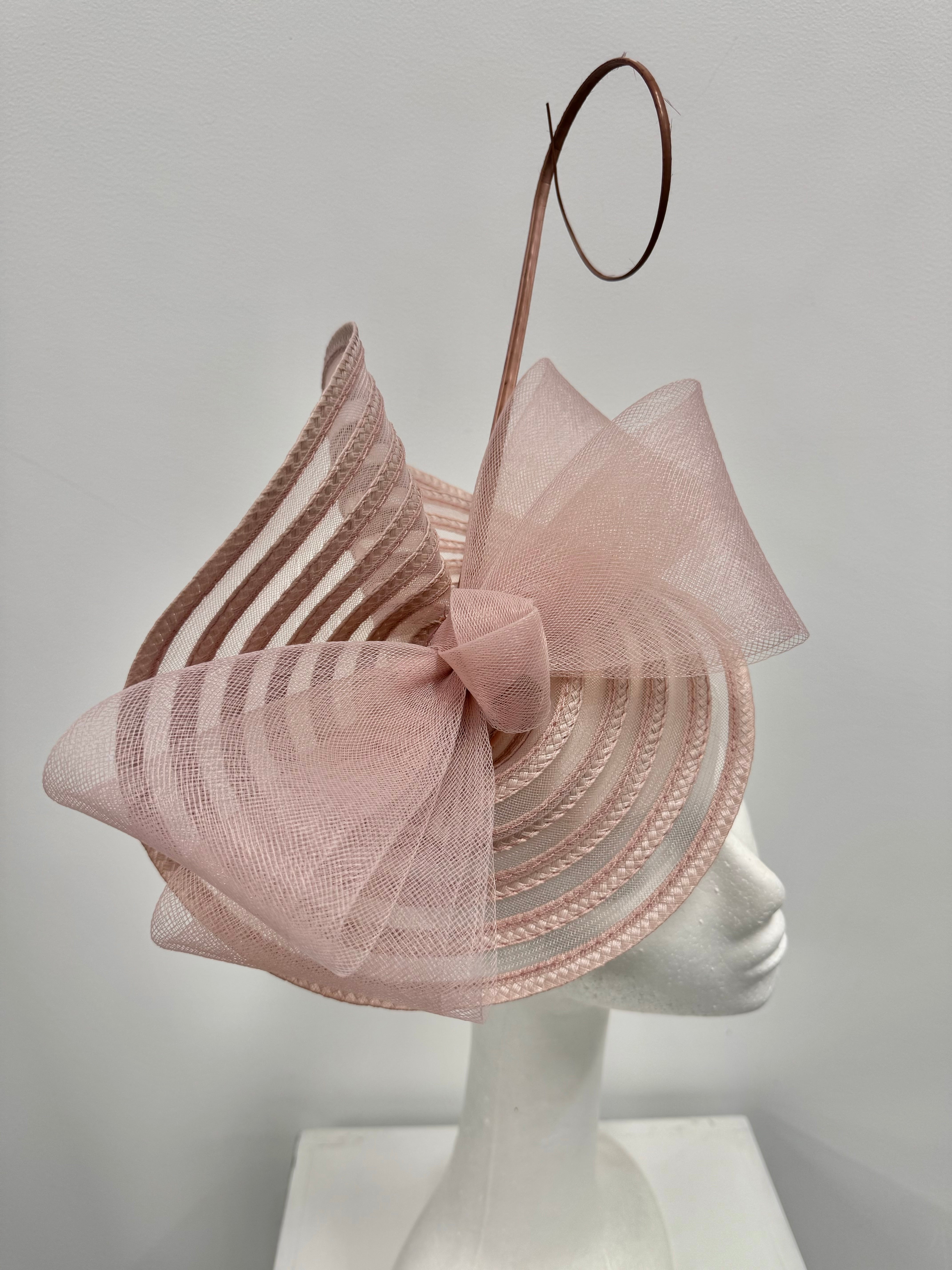 Blush Pink Statement Bow Fascinator