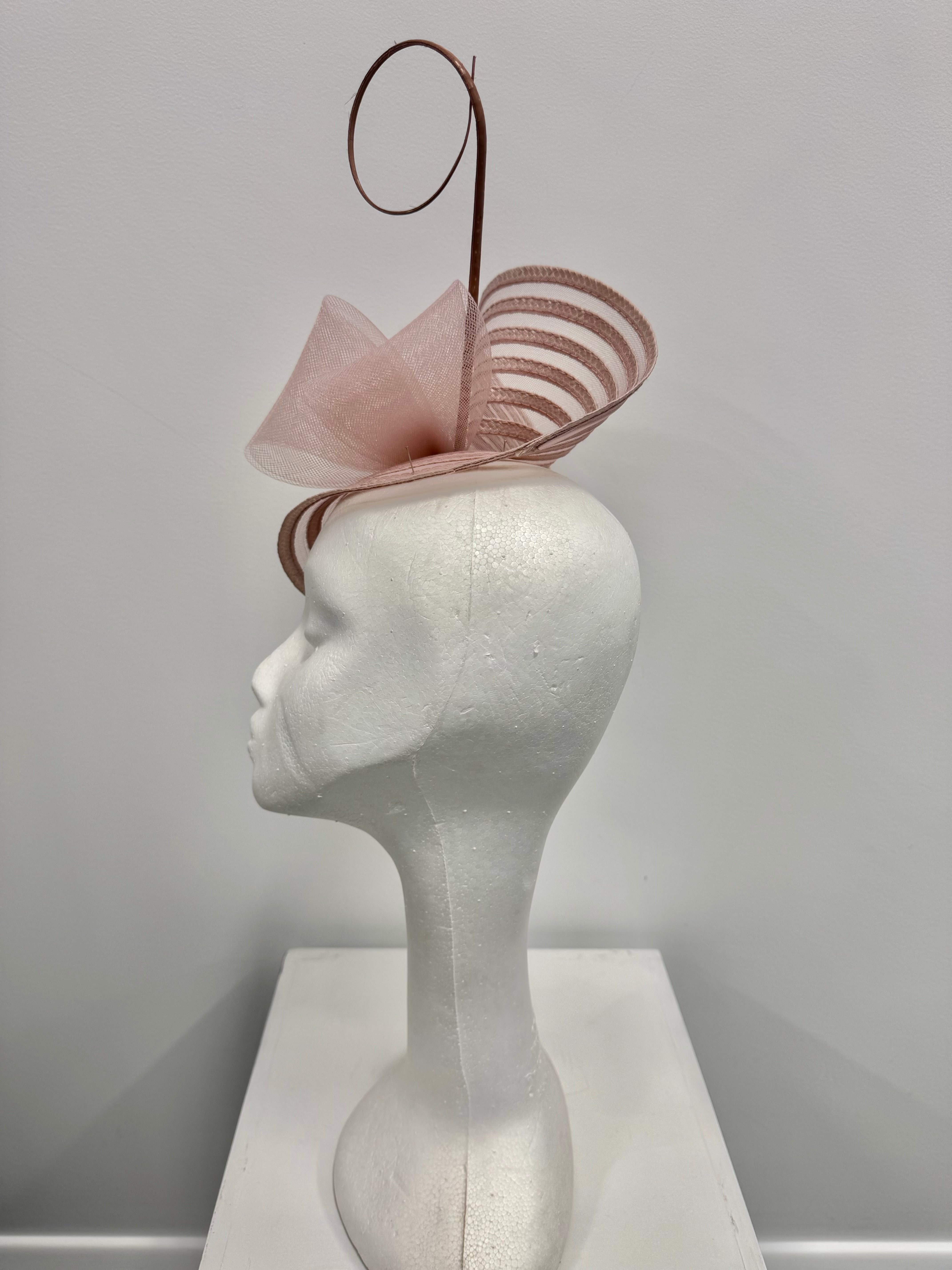 Blush Pink Statement Bow Fascinator