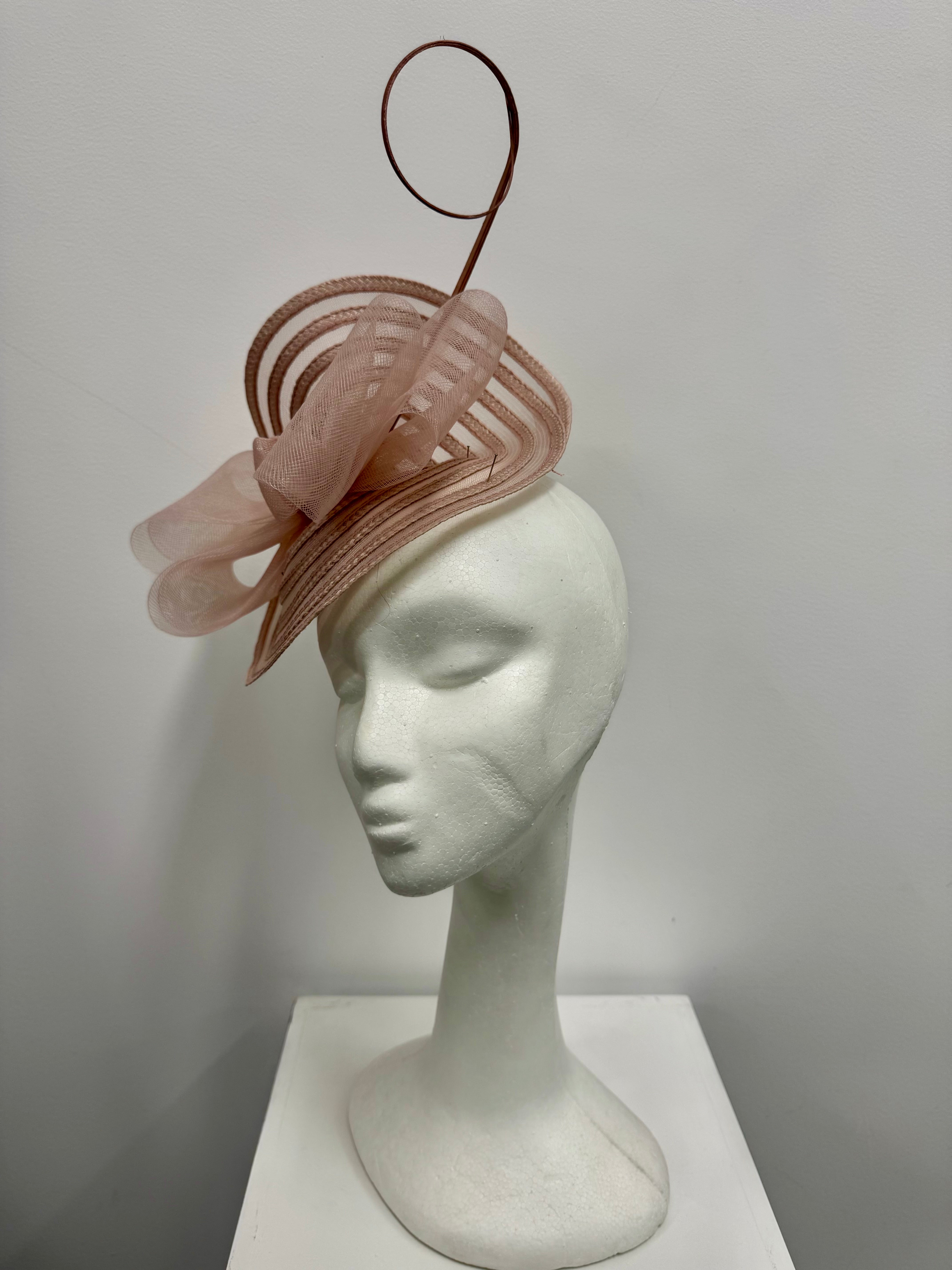 Blush Pink Statement Bow Fascinator