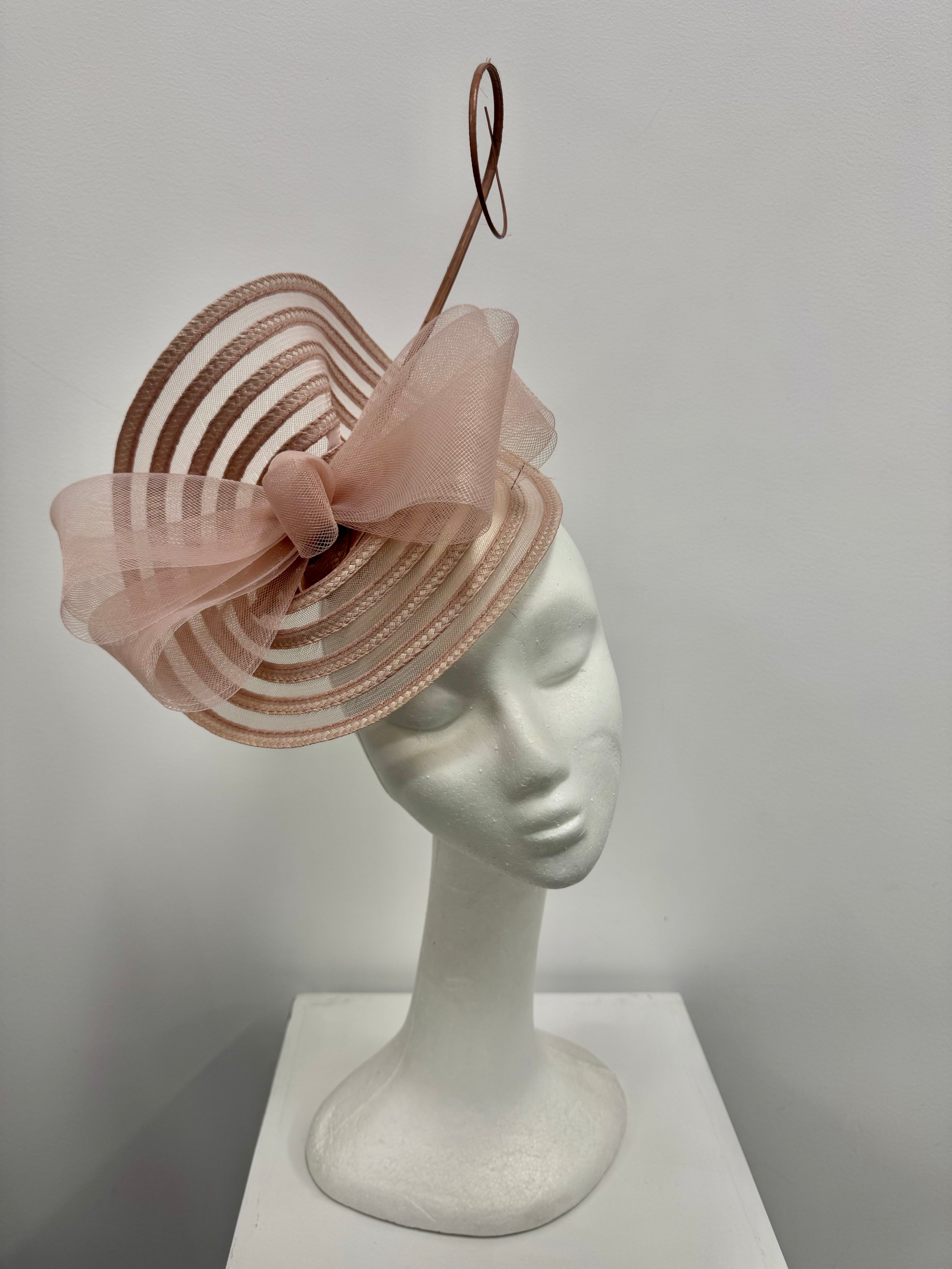 Blush Pink Statement Bow Fascinator