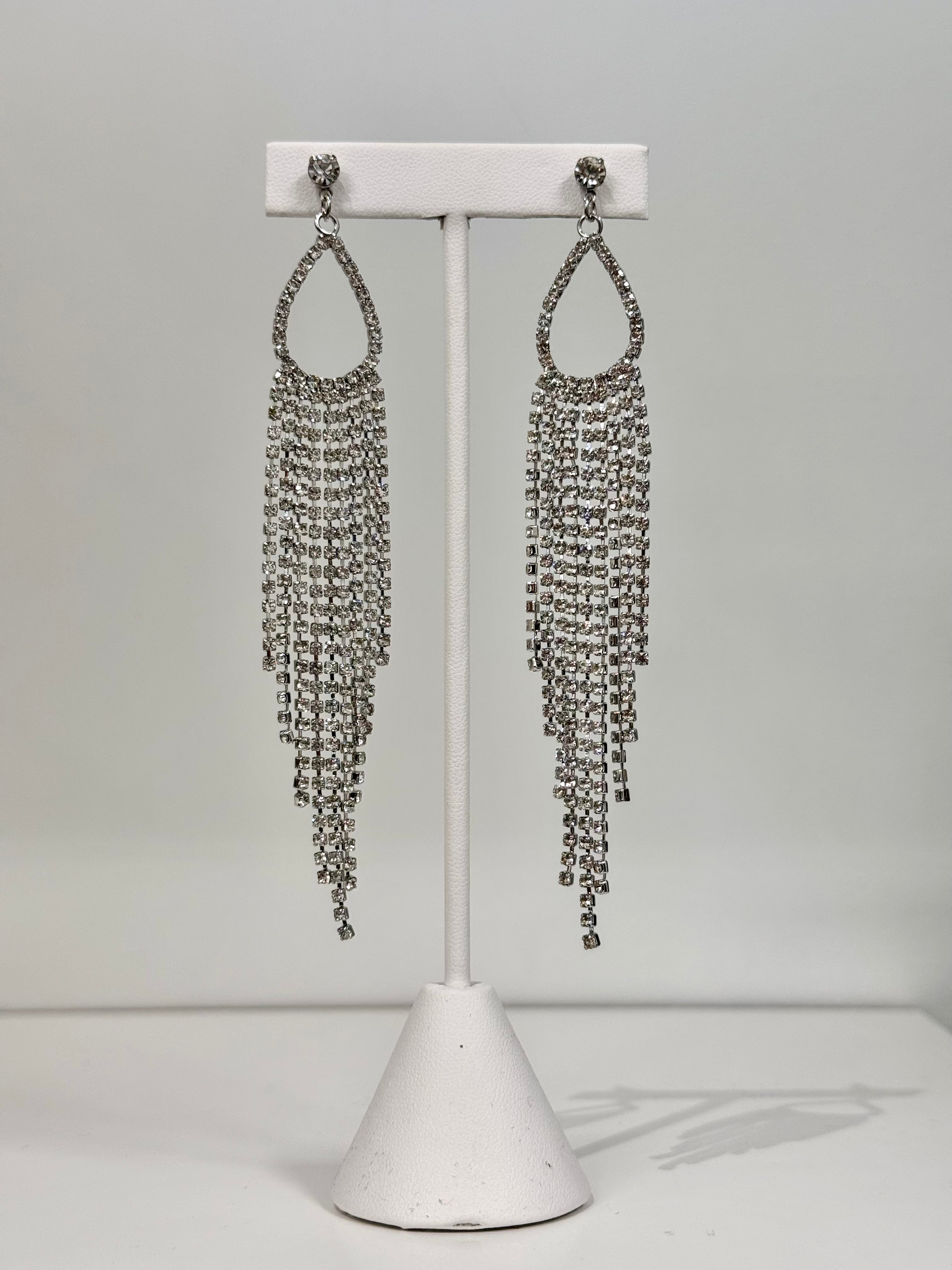 Rhinestone Statement Earrings