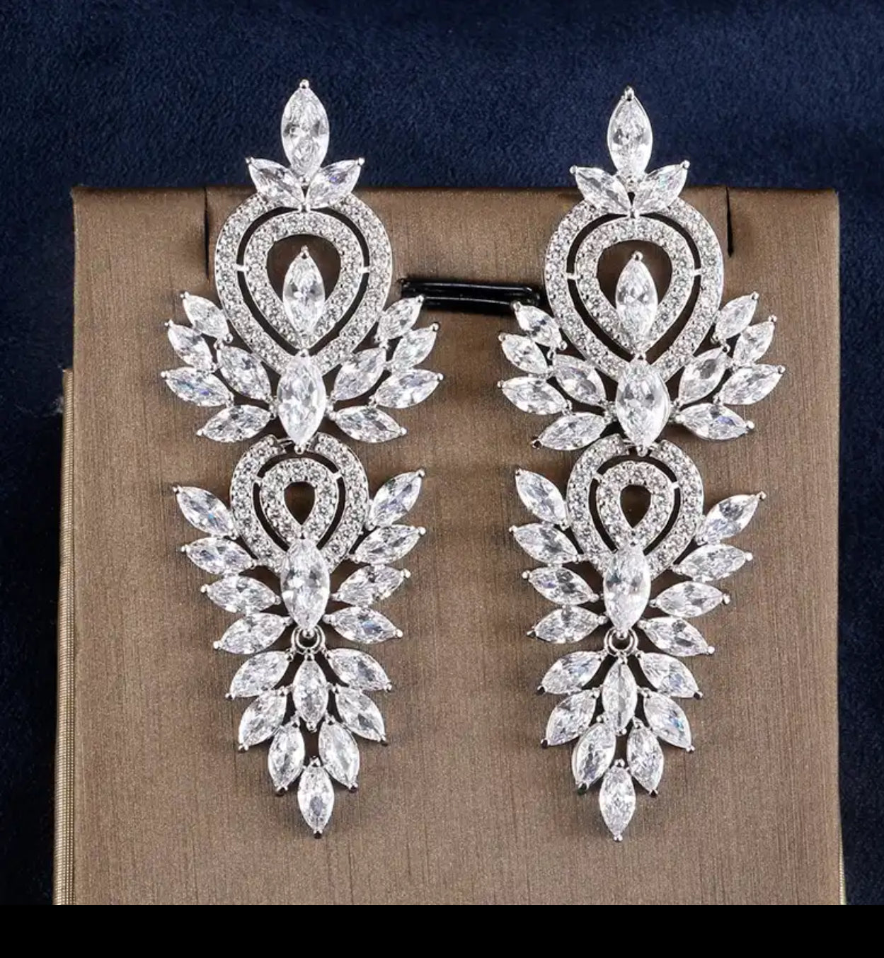 Rhinestone Chandelier Earrings