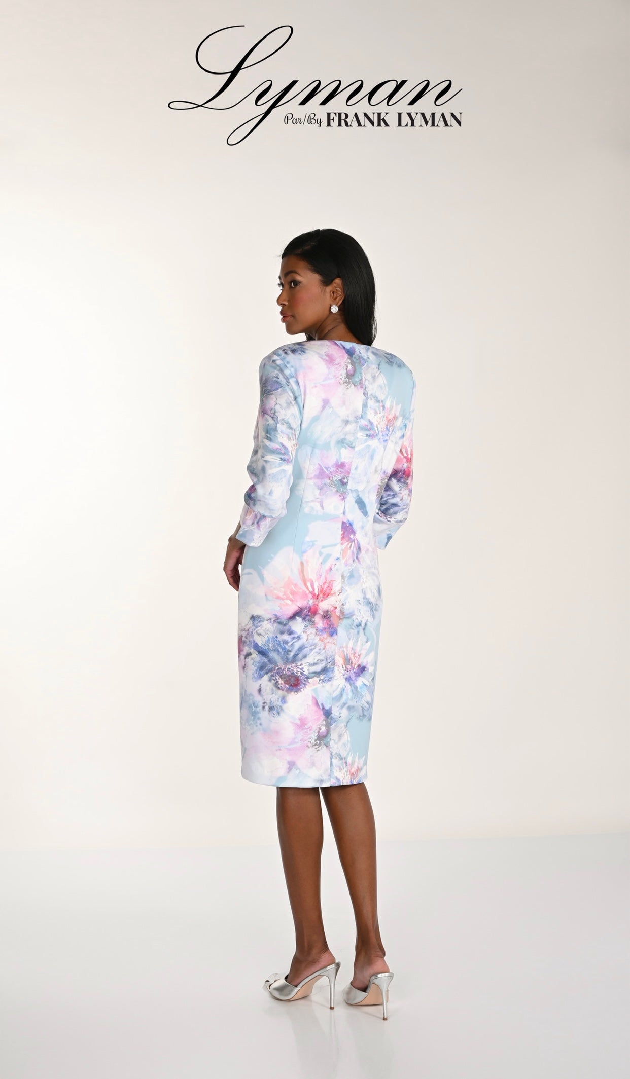 Floral Print Dress and Matching Coat Set 268303