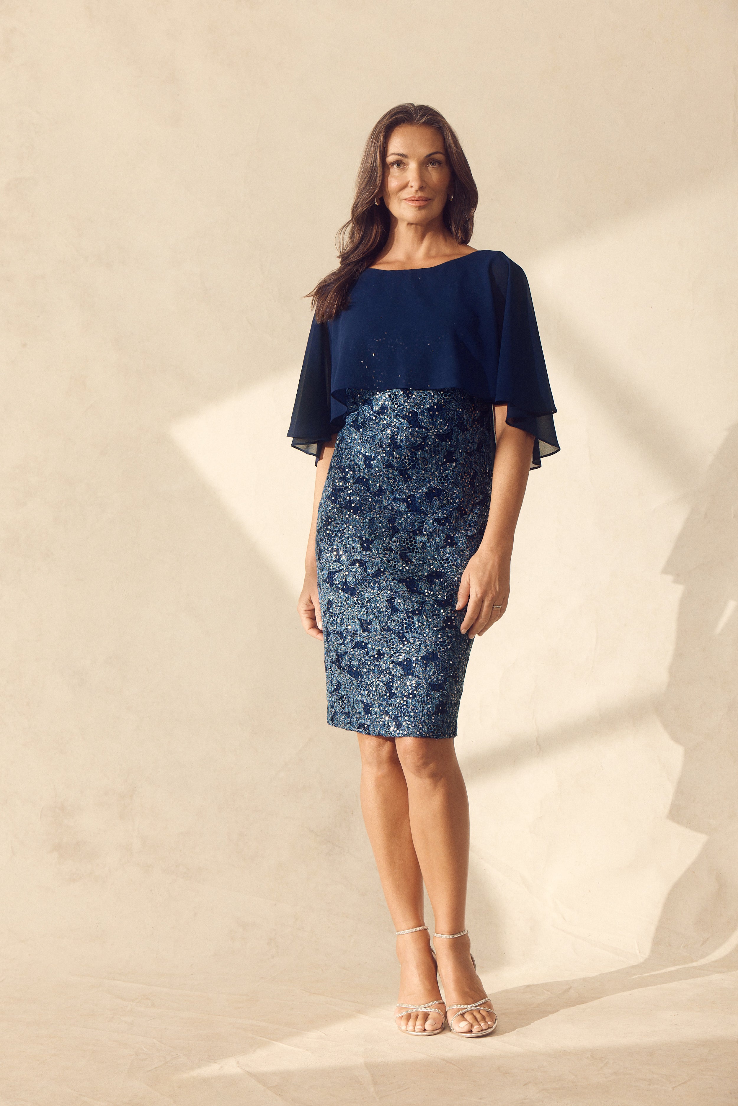 Navy Sequin Dress