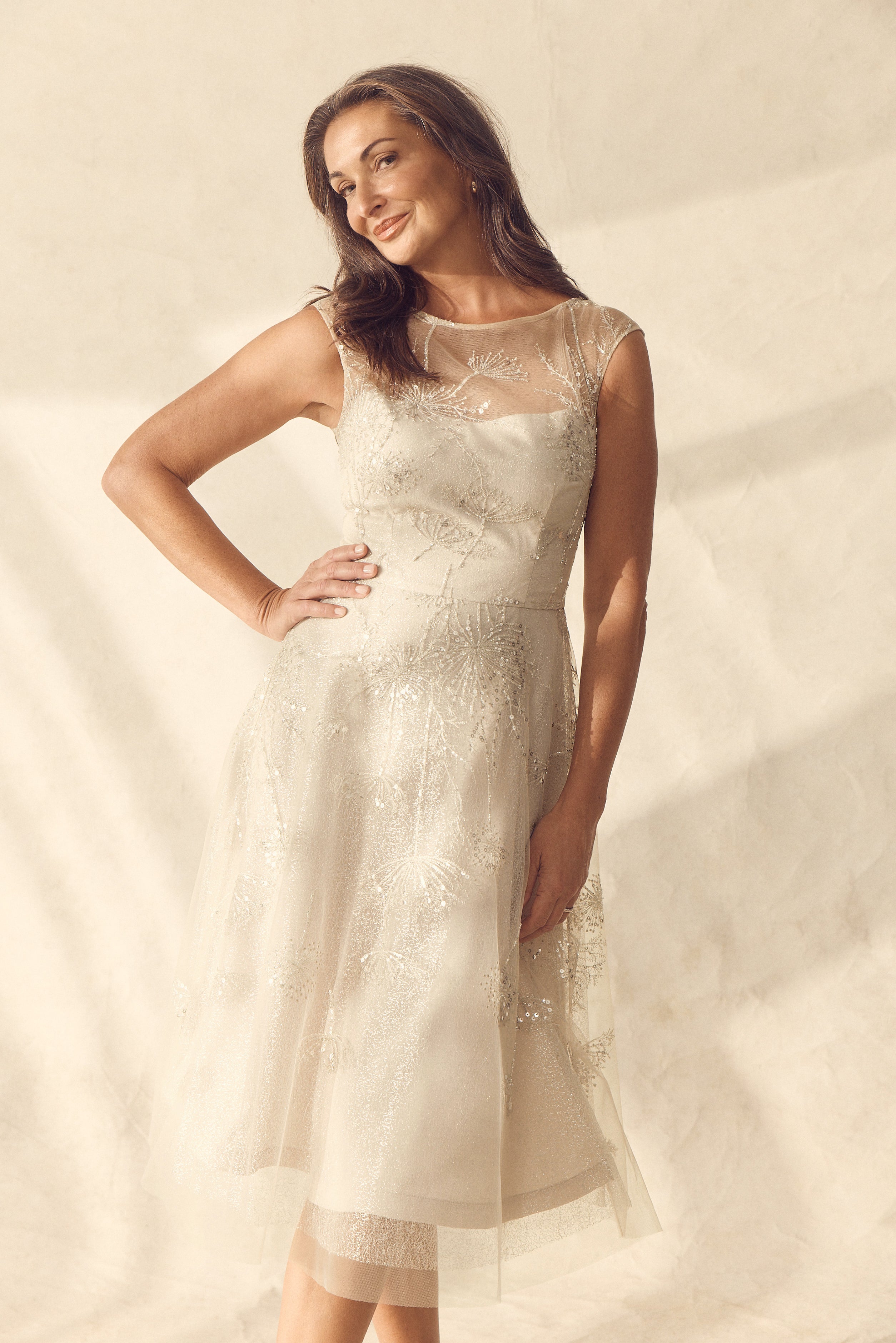 Gold Lace Dress