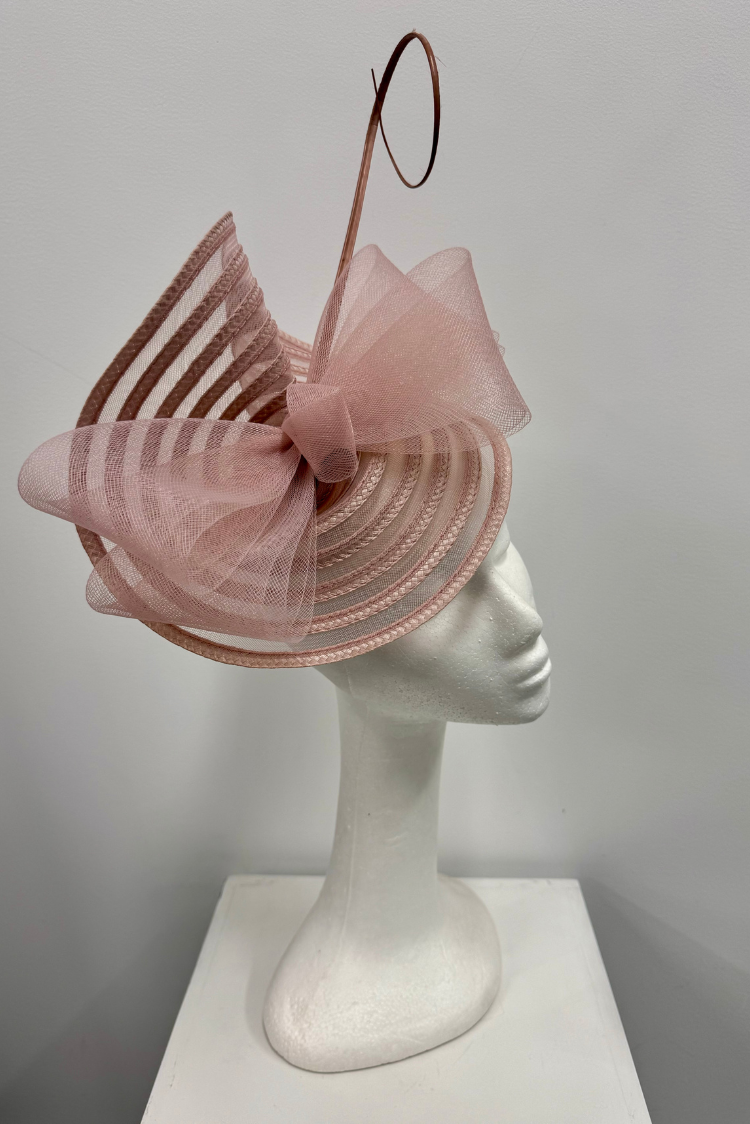 Blush Pink Statement Bow Fascinator