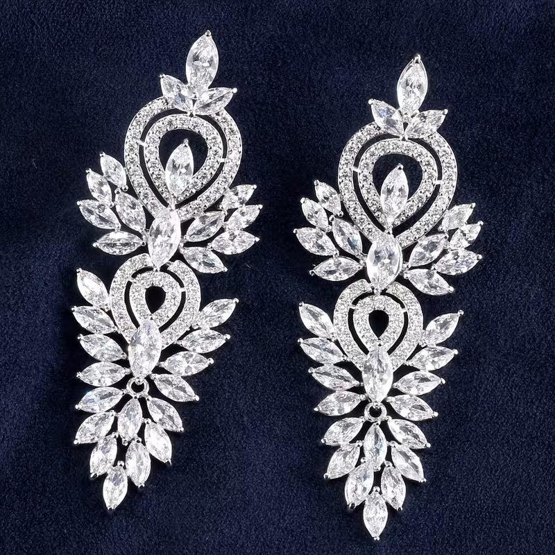 Sparkle Flower Design Earrings