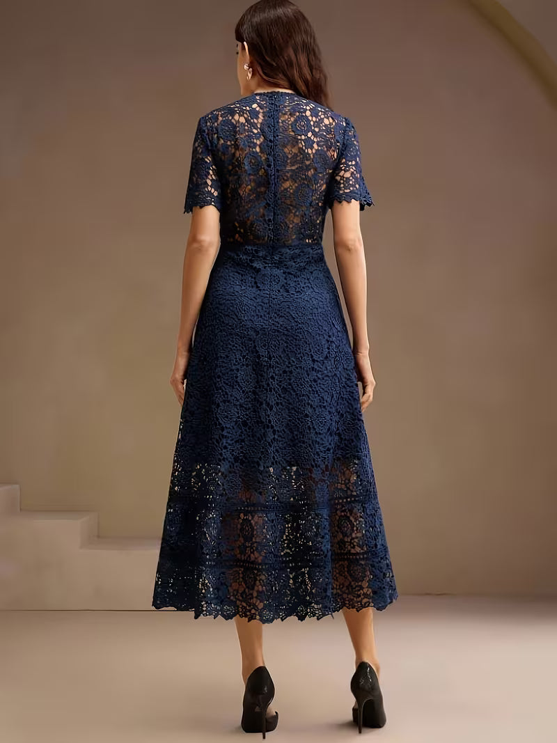 French Lace Cut-Out Dress