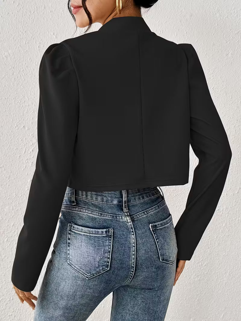Long Sleeved Bolero in Black