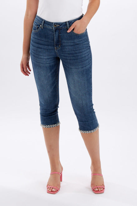 Capri Jeans with Bow Detail 246271U