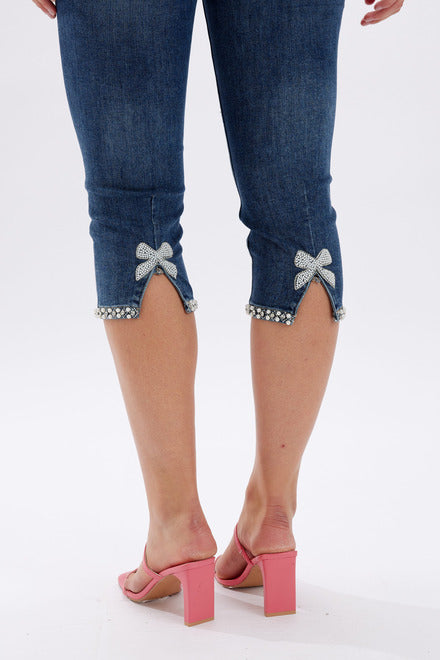 Capri Jeans with Bow Detail 246271U