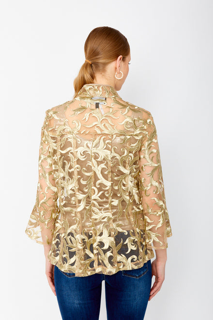 Embroidered Gold Jacket 243232