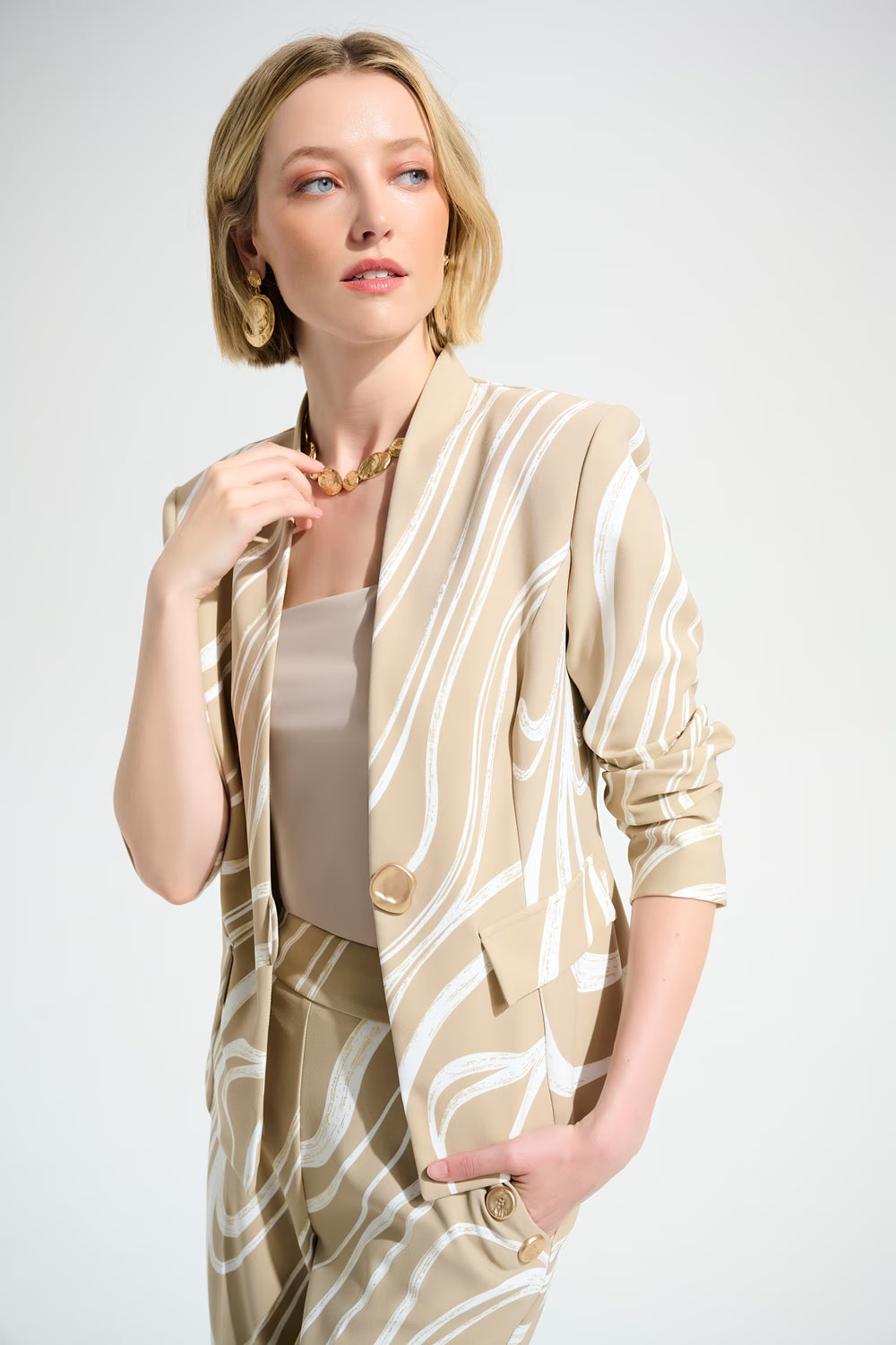 Formal Blazer with Jewel Buttons Style 261770