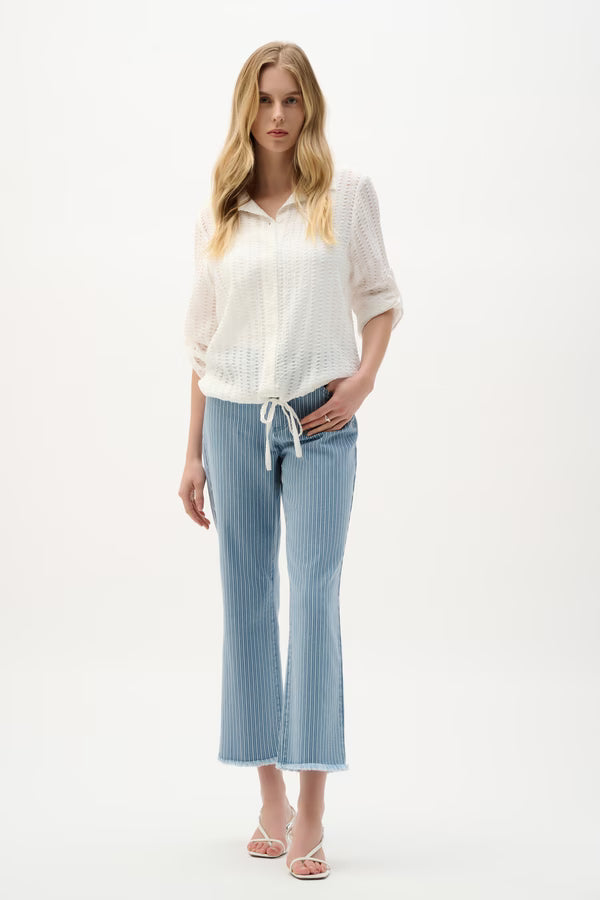 Flare Jeans With Stripes Style 262934