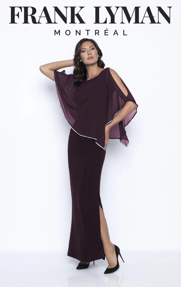 Shimmer Gown in Raisin 179257 - After Hours Boutique