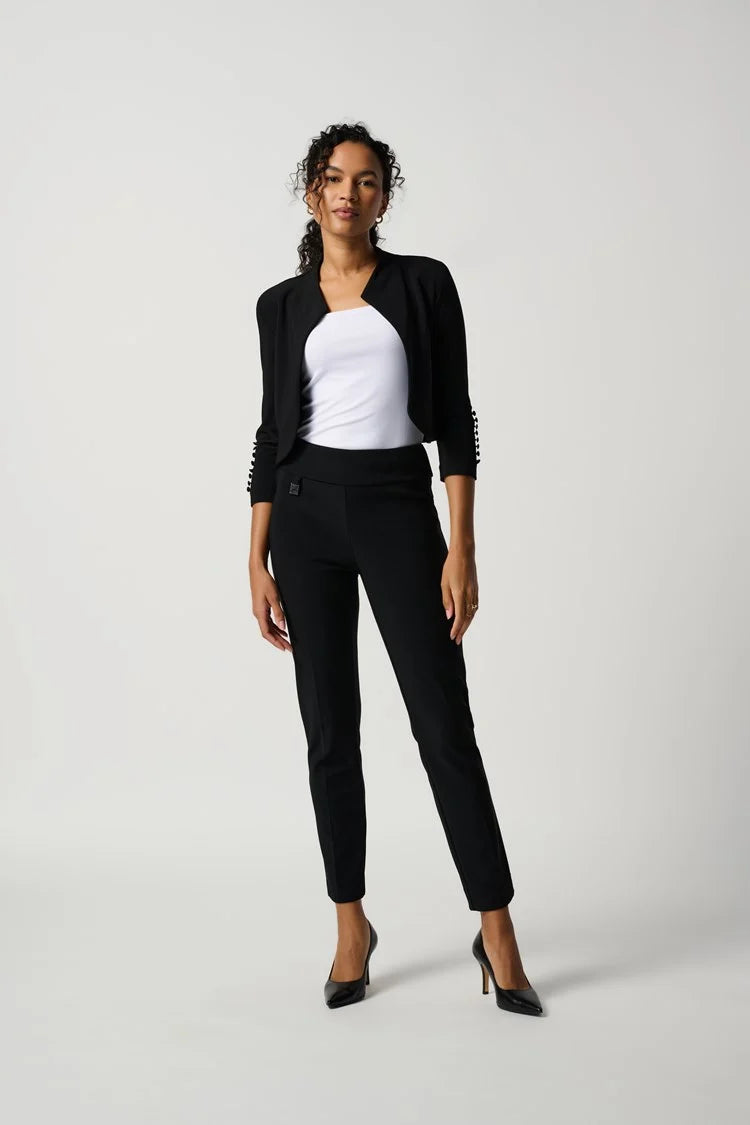 Classic Tailored Slim Pant In Black 144092 - After Hours Boutique