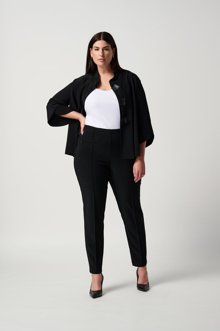 Classic Structured Slim Pant In Black 171094 - After Hours Boutique