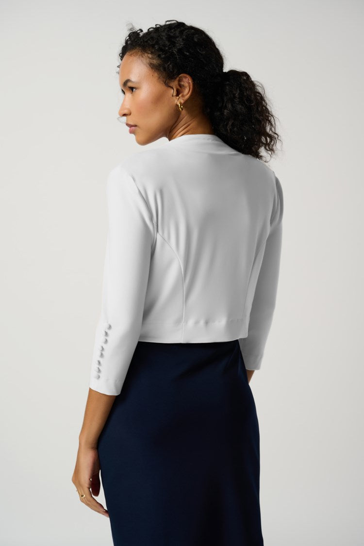 Classic Bolero in White 213707 - After Hours Boutique