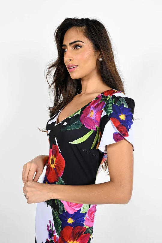 Floral Print Dress 221342 - After Hours Boutique