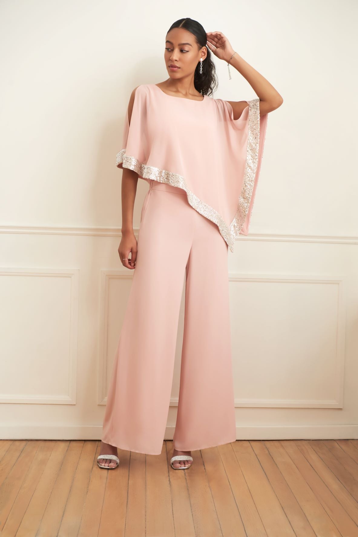 Soft Pastel Pink Silky Knit Tunic  221346 - After Hours Boutique