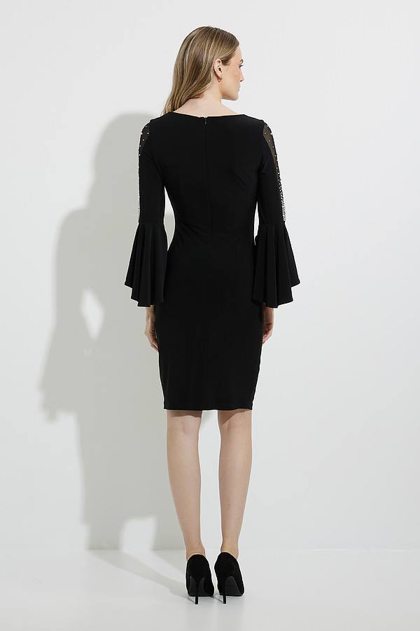Silky Knit Wrap Dress With Statement Sleeves 224005