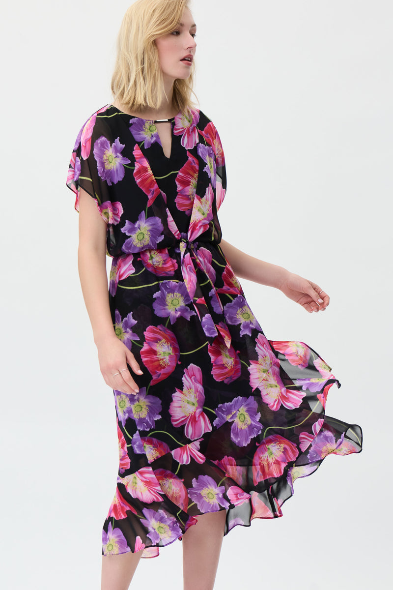 Floral Chiffon Dress 231106 - After Hours Boutique