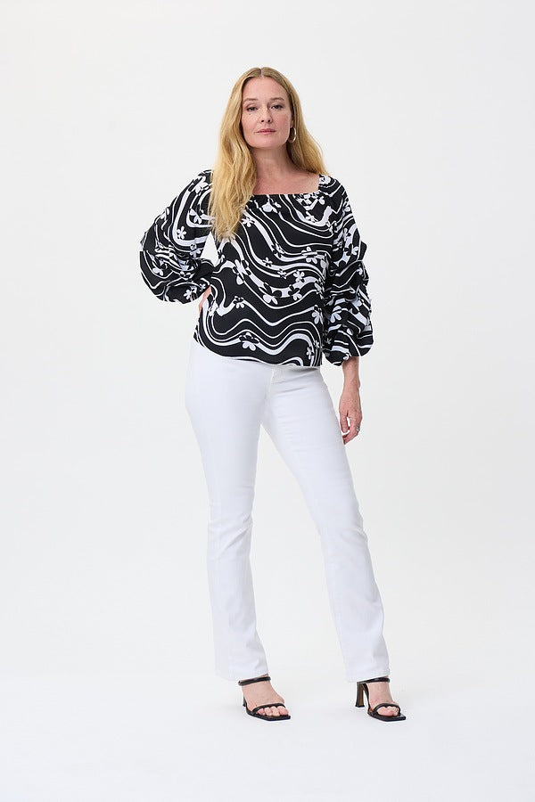 Puffy Tucked Sleeves Top 231234 - After Hours Boutique