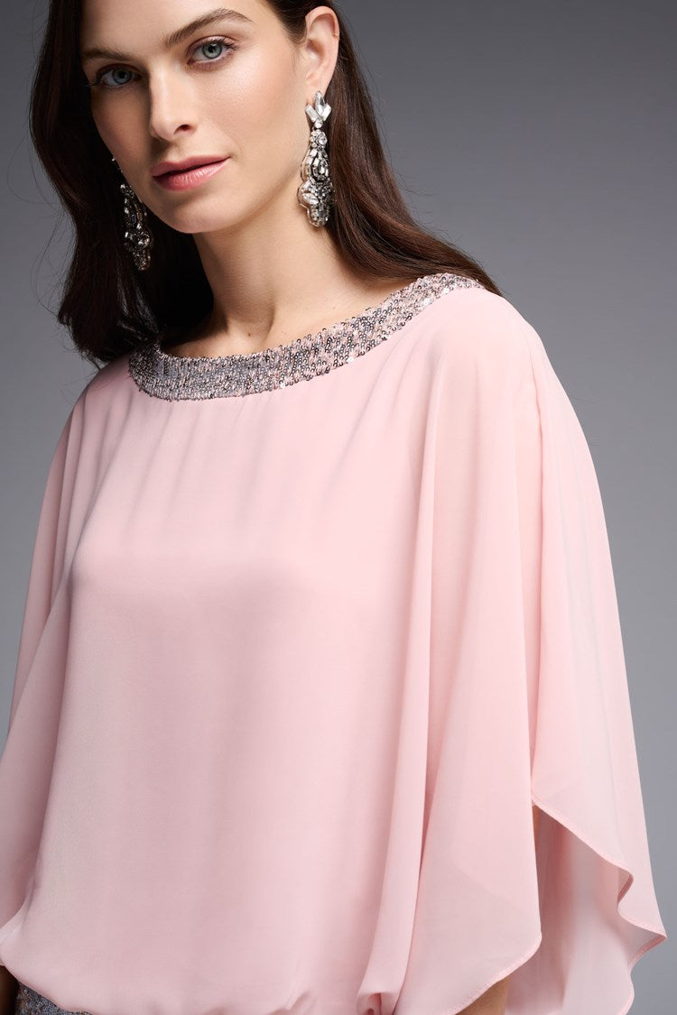 Sequin Detail Poncho Top 231738