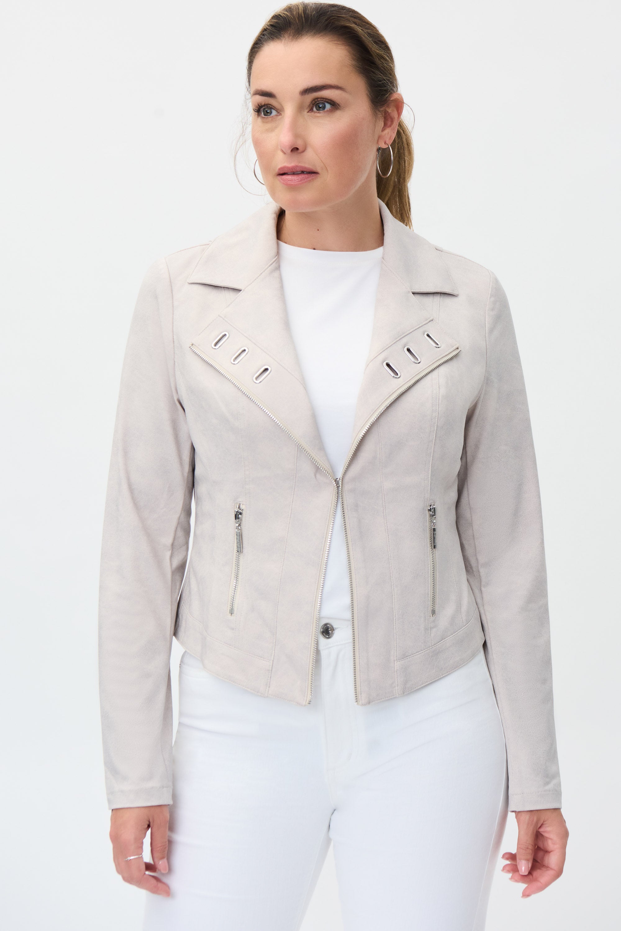 Casual Notched Collar Jacket in Dune 231934 - After Hours Boutique