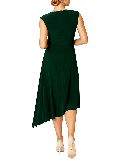 Bottle Green Jersey Dress WD17436