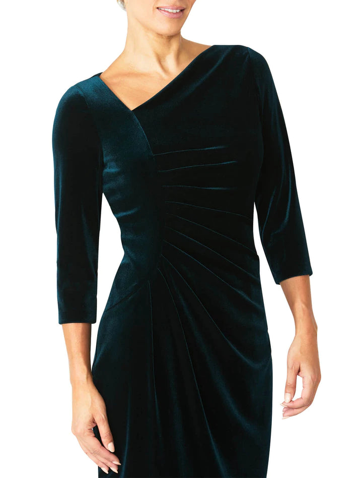 Forest Green Velour Dress - After Hours Boutique