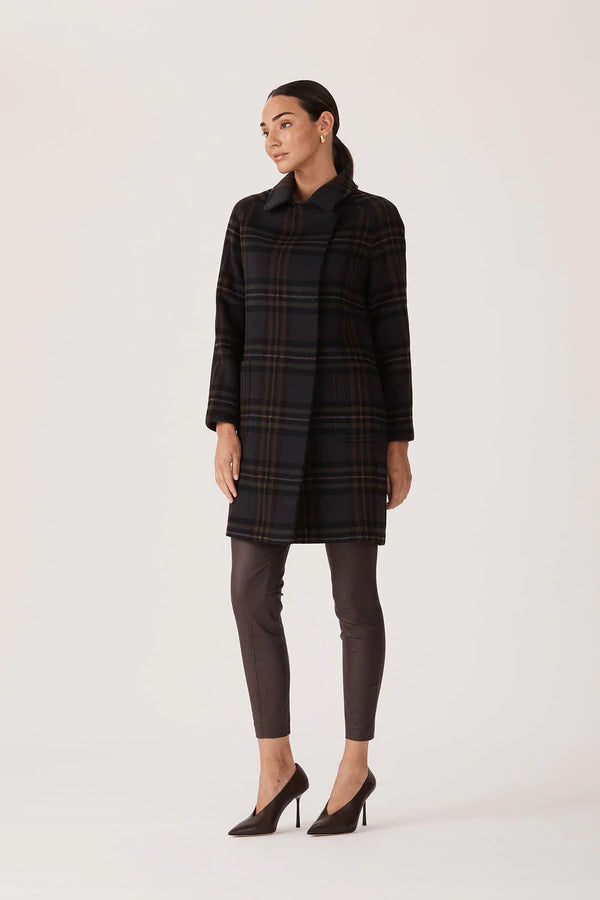 Highland Check Coat - After Hours Boutique