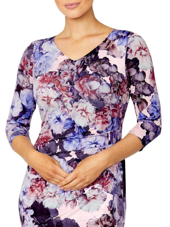 Blush Garden Floral Print Dress - After Hours Boutique