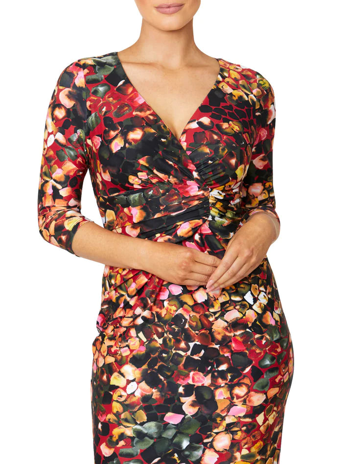 Sunstone Print Jersey Dress VJ16454 - After Hours Boutique