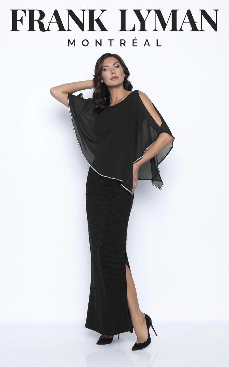 Black Shimmer Gown 179257 - After Hours Boutique